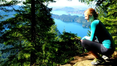 Looking over Indian Arm from Diez Vistas in Belcarra, BC